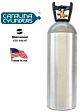 20# Aluminum CO²Cylinder w/ Handle - Filled